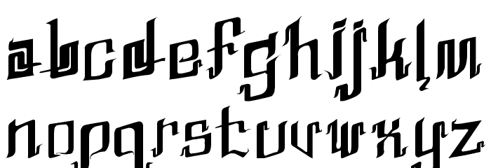 Abhinaya Regular Font LOWERCASE
