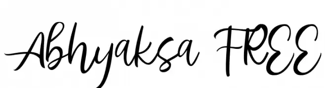 Abhyaksa FREE  免费字体下载