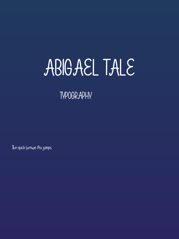 Abigael Tale Poster