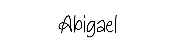 Abigael  Frei Schriftart Herunterladen