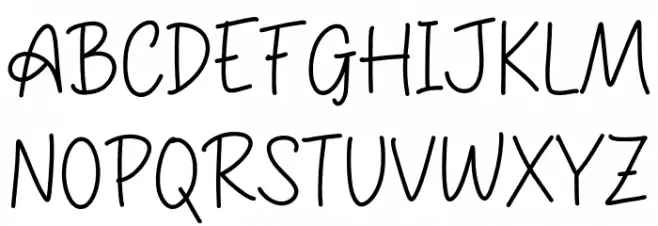Abigael Schriftart Groß