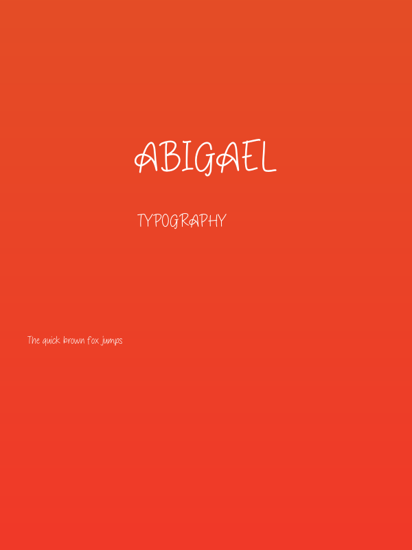 Abigael Poster