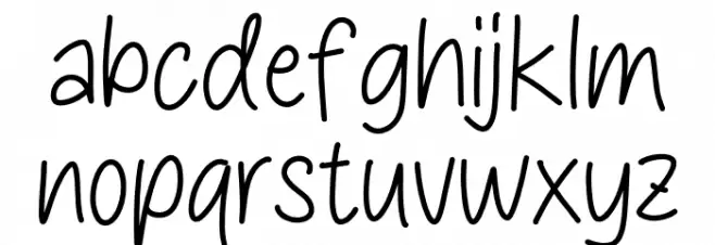 Abigael 字体 小写