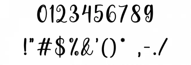 Abigail 2 Font OTHER CHARS