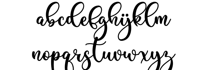 Abigail 2 Font LOWERCASE