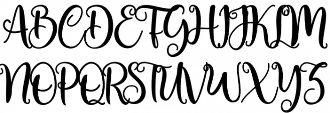 Abigail 2 Schriftart Groß
