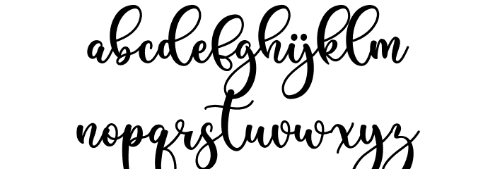 Abigail 2 Font LOWERCASE