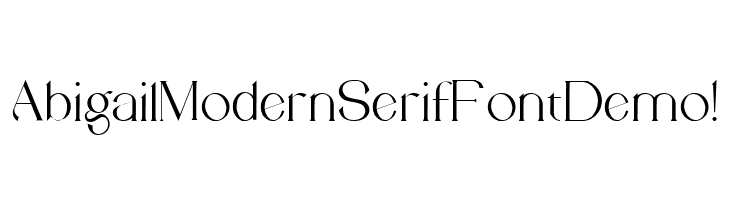 Abigail Modern Serif Font Demo ! 