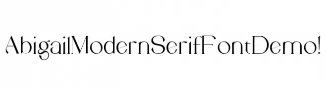 Abigail Modern Serif Font Demo !  les polices de caractères gratuit tlcharger