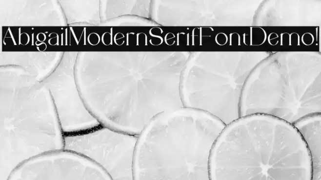 Abigail Modern Serif Font Demo ! フォント examples