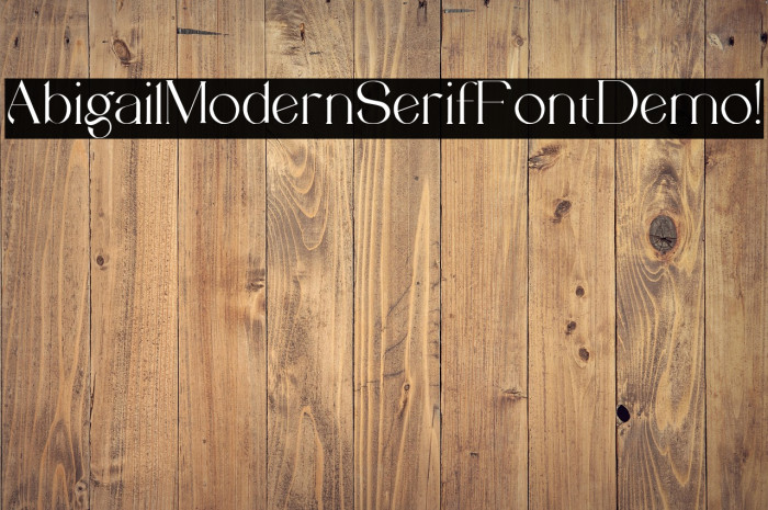 Abigail Modern Serif Font Demo ! Example 2