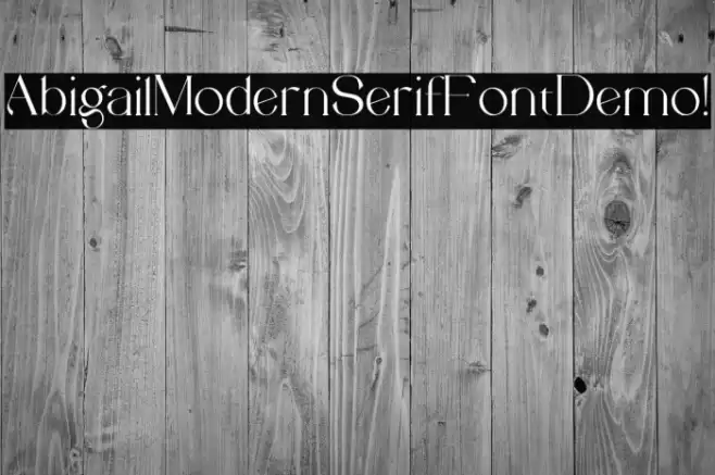 Abigail Modern Serif Font Demo ! フォント examples
