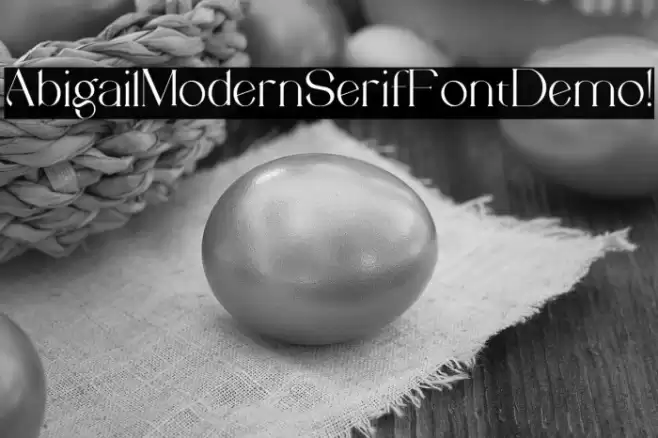 Abigail Modern Serif Font Demo ! フォント examples