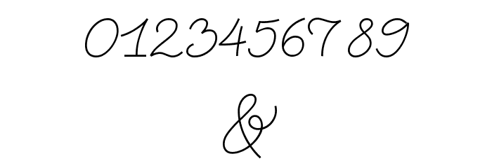 Abigail Script Demo Regular Font OTHER CHARS