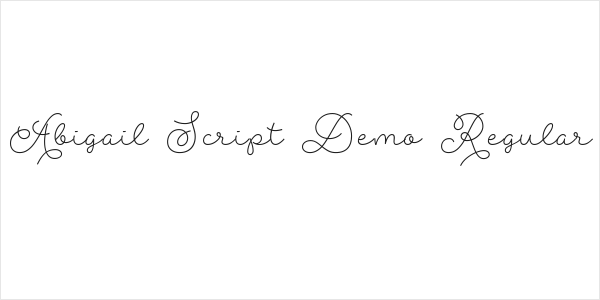 Abigail Script Demo Regular Logo