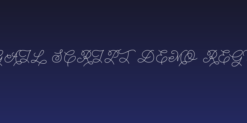 Abigail Script Demo Regular Social Header
