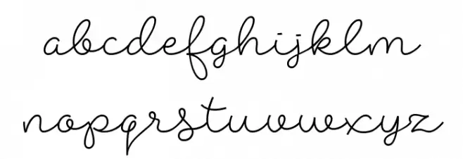 Abigail Script Demo Regular 字体 小写
