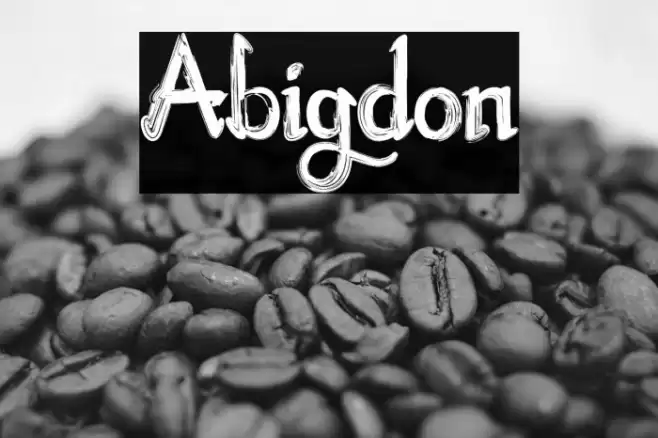 Abigdon Font examples