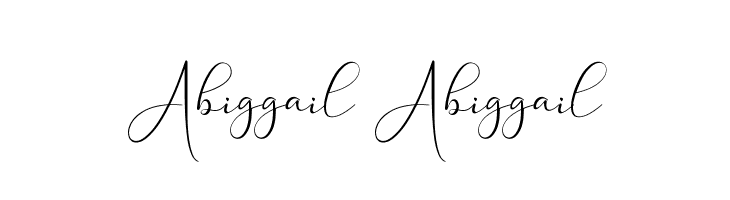 Abiggail Abiggail  Frei Schriftart Herunterladen