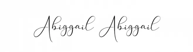 Abiggail Abiggail  font caratteri gratis