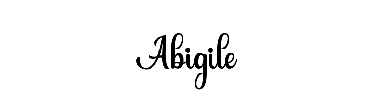 Abigile  免费字体下载