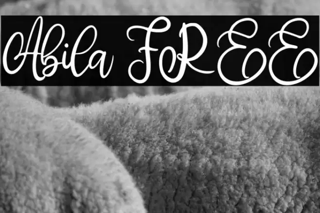 Abila FREE Font examples