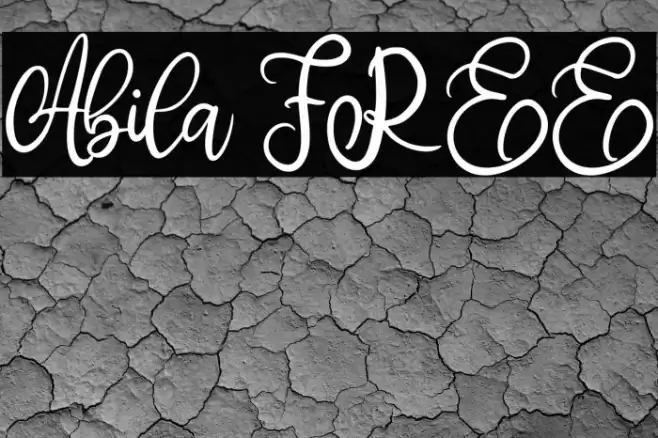 Abila FREE Font examples