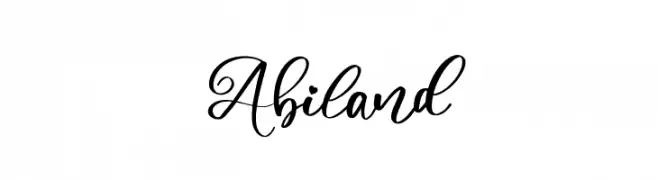 Abiland  font caratteri gratis