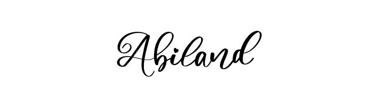 Abiland  免费字体下载
