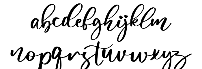 Abiland Font LOWERCASE