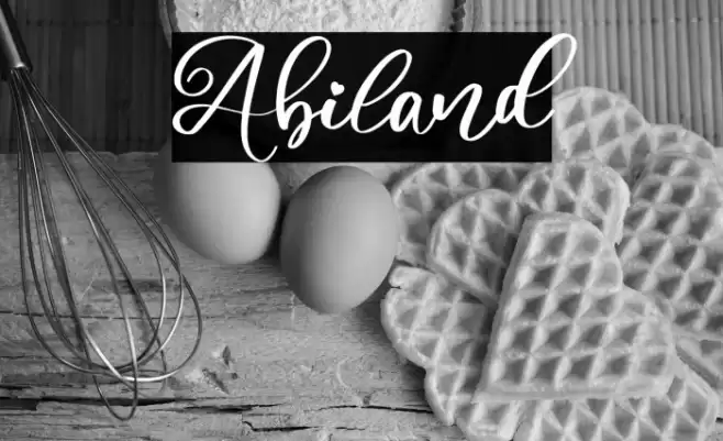 Abiland Font examples