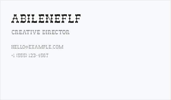 AbileneFLF Business Card