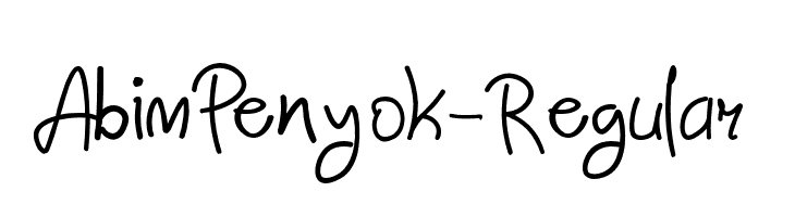 AbimPenyok-Regular  Frei Schriftart Herunterladen