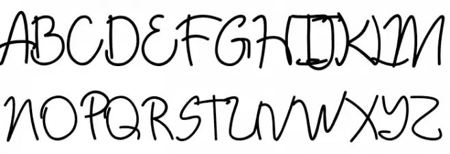 AbimPenyok-Regular Schriftart Groß