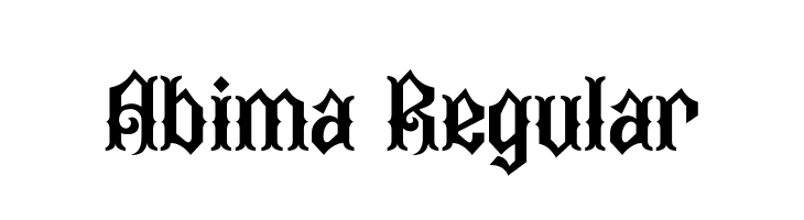 Abima Regular  font caratteri gratis