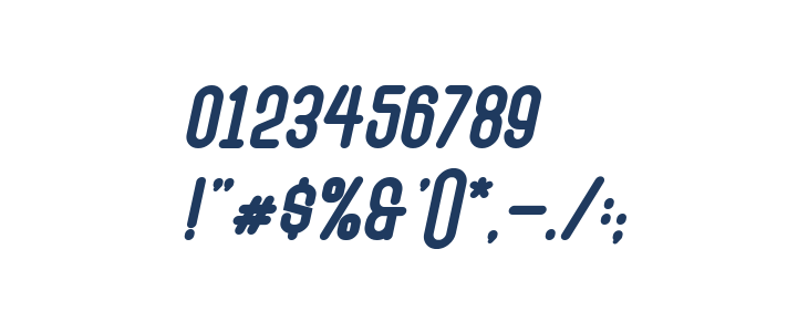 Abingdon Bold Italic Other Characters