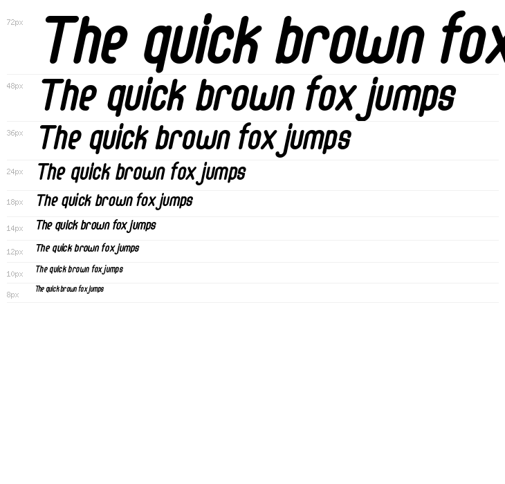 Abingdon Bold Italic Waterfall