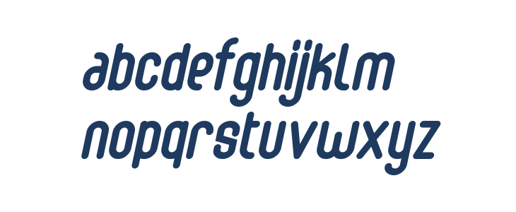 Abingdon Bold Italic Lowercase