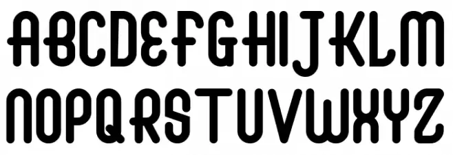 Abingdon Bold フォント 大文字