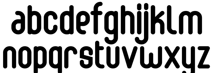 Abingdon Bold Font LOWERCASE