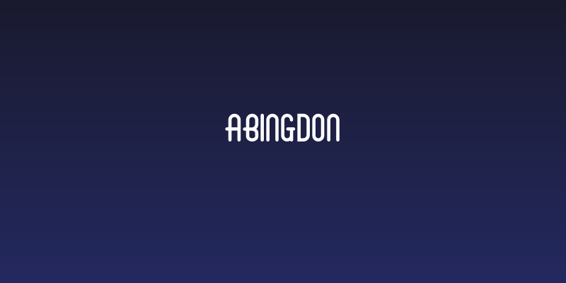 Abingdon Social Header