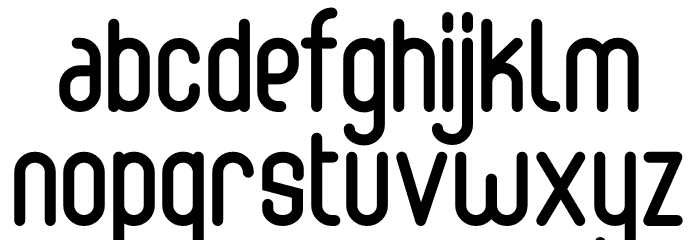 Abingdon Font LOWERCASE