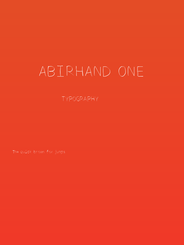 Abirhand one Poster