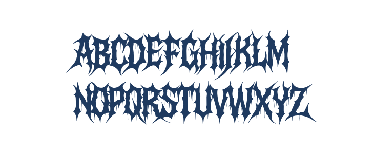 Abismo Sangriento Regular Uppercase