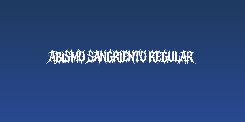 Abismo Sangriento Regular Social Header