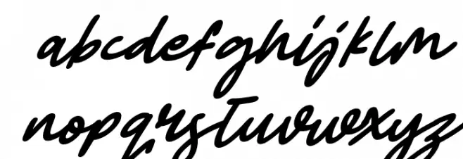 Abiyu Chan Italic Font LOWERCASE