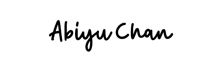 Abiyu Chan  les polices de caractères gratuit tlcharger