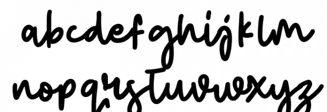 Abiyu Chan Font LOWERCASE