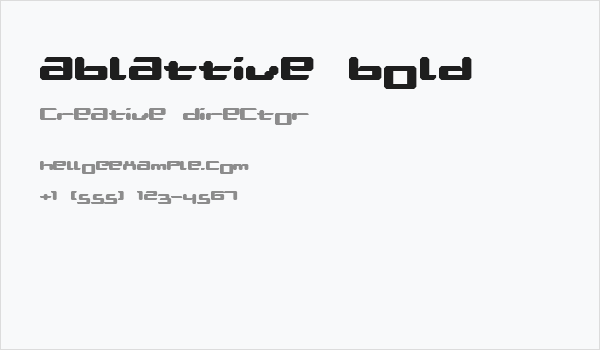 Ablattive Bold Business Card