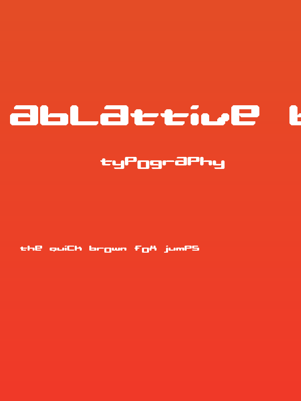 Ablattive Bold Poster
